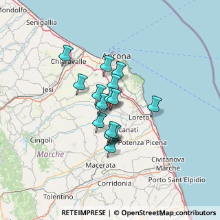 Mappa Via Vittorio Bachelet, 60027 Osimo AN, Italia (9.02235)