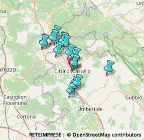 Mappa Piazza del Marchese, 06012 Città di Castello PG, Italia (9.88875)