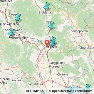 Mappa Via Giuseppe Saragat, 52100 Arezzo AR, Italia (37.8875)