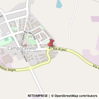 Mappa Via Jesi, 13, 60027 Campocavallo AN, Italia, 60027 Osimo, Ancona (Marche)