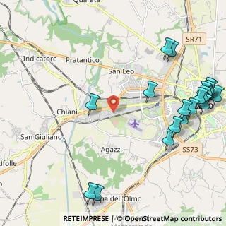 Mappa Via E. Rossi, 52100 Arezzo AR, Italia (3.0475)
