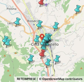 Mappa Via Girolamo Frescobaldi, 06012 Città di Castello PG, Italia (1.727)