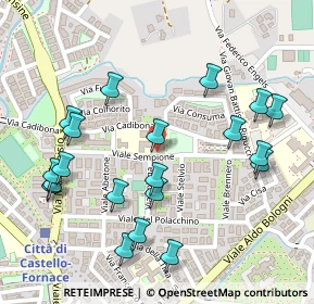 Mappa V.Le Sempione, 06012 Città di Castello PG, Italia (0.2895)