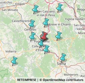 Mappa Via della Ferrovia, 53036 Poggibonsi SI, Italia (12.00231)