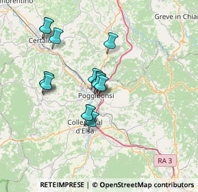 Mappa Via della Ferrovia, 53036 Poggibonsi SI, Italia (6.08467)