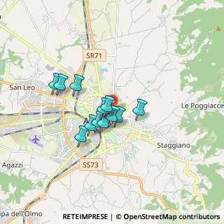 Mappa Prato, 52100 Arezzo AR, Italia (1.25667)