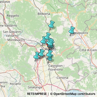 Mappa Via Luna, 52100 Arezzo AR, Italia (7.53923)