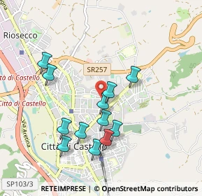 Mappa Viale Brennero, 06012 Città di Castello PG, Italia (0.91833)