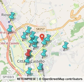 Mappa Viale Brennero, 06012 Città di Castello PG, Italia (0.98353)