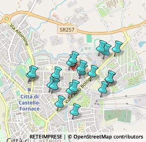 Mappa Viale Brennero, 06012 Città di Castello PG, Italia (0.403)