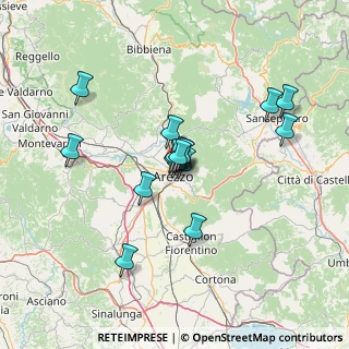 Mappa Via Montetini, 52100 Arezzo AR, Italia (10.90438)