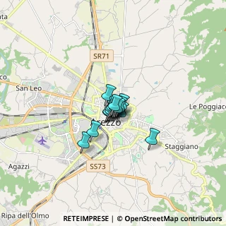 Mappa Via Montetini, 52100 Arezzo AR, Italia (0.61438)