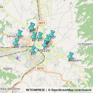 Mappa Via Montetini, 52100 Arezzo AR, Italia (1.63636)