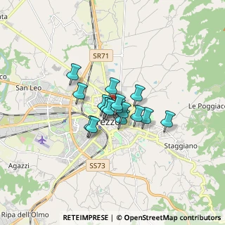 Mappa Via Montetini, 52100 Arezzo AR, Italia (0.93059)
