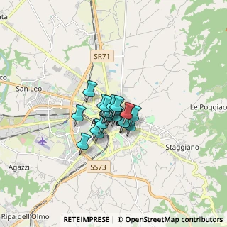 Mappa Via Montetini, 52100 Arezzo AR, Italia (0.837)