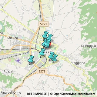 Mappa Via della Fioraia, 52100 Arezzo AR, Italia (1.00417)