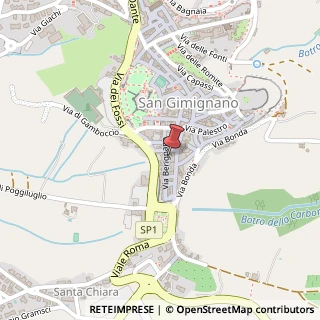 Mappa Via di Berignano, 23, 53037 San Gimignano, Siena (Toscana)