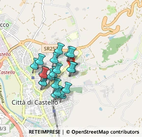 Mappa Viale Alcide De Gasperi, 06012 Città di Castello PG, Italia (0.7335)