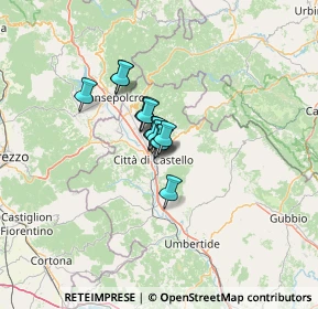 Mappa Viale Alcide De Gasperi, 06012 Città di Castello PG, Italia (6.105)
