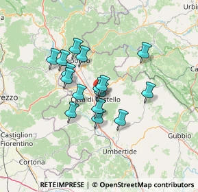 Mappa Viale Alcide De Gasperi, 06012 Città di Castello PG, Italia (10.69938)