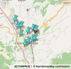 Mappa Viale Alcide De Gasperi, 06012 Città di Castello PG, Italia (1.305)