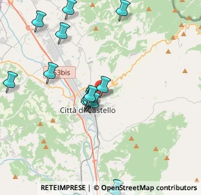 Mappa Viale Alcide De Gasperi, 06012 Città di Castello PG, Italia (4.32333)