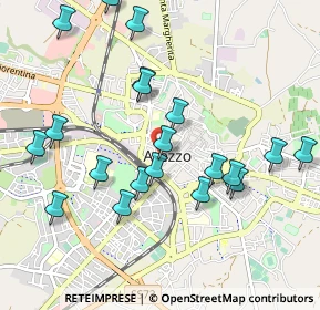 Mappa Via Guglielmo Marcillat, 52100 Arezzo AR, Italia (1.076)