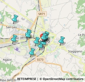 Mappa Via Guglielmo Marcillat, 52100 Arezzo AR, Italia (1.21077)