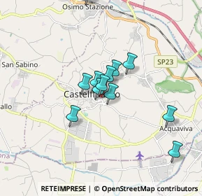 Mappa Via Settimio Soprani, 60222 Castelfidardo AN, Italia (1.3675)