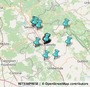 Mappa Via Luciano Manara, 06012 Città di Castello PG, Italia (7.931)