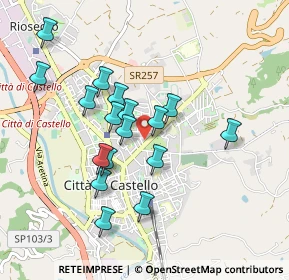 Mappa Via Luciano Manara, 06012 Città di Castello PG, Italia (0.85529)