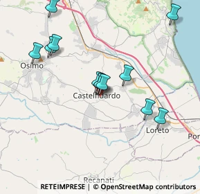 Mappa Via Vicolo Primo, 60022 Castelfidardo AN, Italia (3.68417)