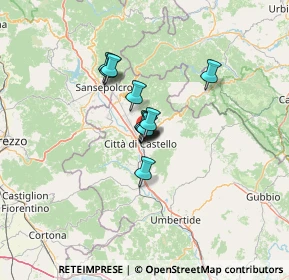 Mappa Via Togliatti Palmiro, 06012 Città di Castello PG, Italia (7.1375)