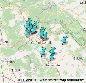 Mappa Via Togliatti Palmiro, 06012 Città di Castello PG, Italia (10.56941)