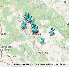 Mappa Via Togliatti Palmiro, 06012 Città di Castello PG, Italia (8.1485)