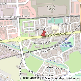 Mappa Via Benedetto Croce, 79B, 52100 Arezzo, Arezzo (Toscana)