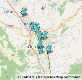 Mappa Viale A. Diaz, 06012 Città di Castello PG, Italia (1.33364)