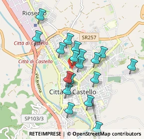 Mappa Viale A. Diaz, 06012 Città di Castello PG, Italia (0.83222)