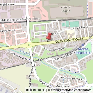 Mappa Via Benedetto Croce, 122, 52100 Arezzo, Arezzo (Toscana)