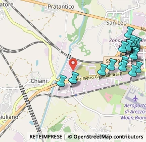 Mappa Via Enrico Lansel, 52100 Arezzo AR, Italia (1.339)