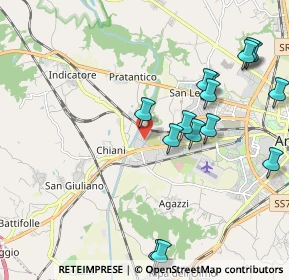 Mappa Via Enrico Lansel, 52100 Arezzo AR, Italia (2.475)
