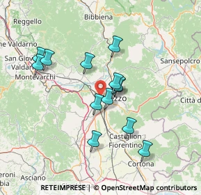 Mappa Via Enrico Lansel, 52100 Arezzo AR, Italia (12.85615)