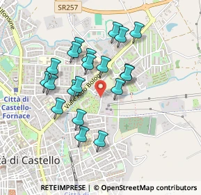 Mappa Via G. Perugini, 06012 Città di Castello PG, Italia (0.4115)