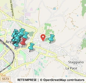 Mappa Via Francesco Redi, 52100 Arezzo AR, Italia (1.197)