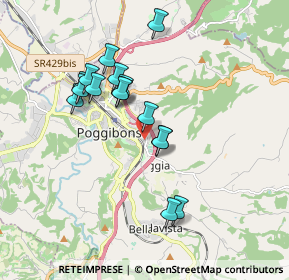 Mappa Via Giuseppe Giusti, 53036 Poggibonsi SI, Italia (1.66875)