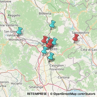 Mappa Via Giordano Bruno, 52100 Arezzo AR, Italia (8.57545)