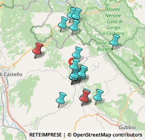 Mappa Voc casa cantoniera, 06026 Pietralunga PG, Italia (6.4415)