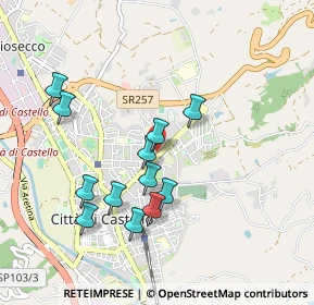 Mappa Via Aldo Bologni, 06012 Città di Castello PG, Italia (0.9025)