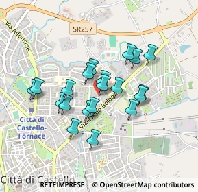 Mappa Via Giovan Battista Rigucci, 06012 Città di Castello PG, Italia (0.3715)