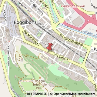 Mappa Via Senese, 62, 53036 Poggibonsi, Siena (Toscana)